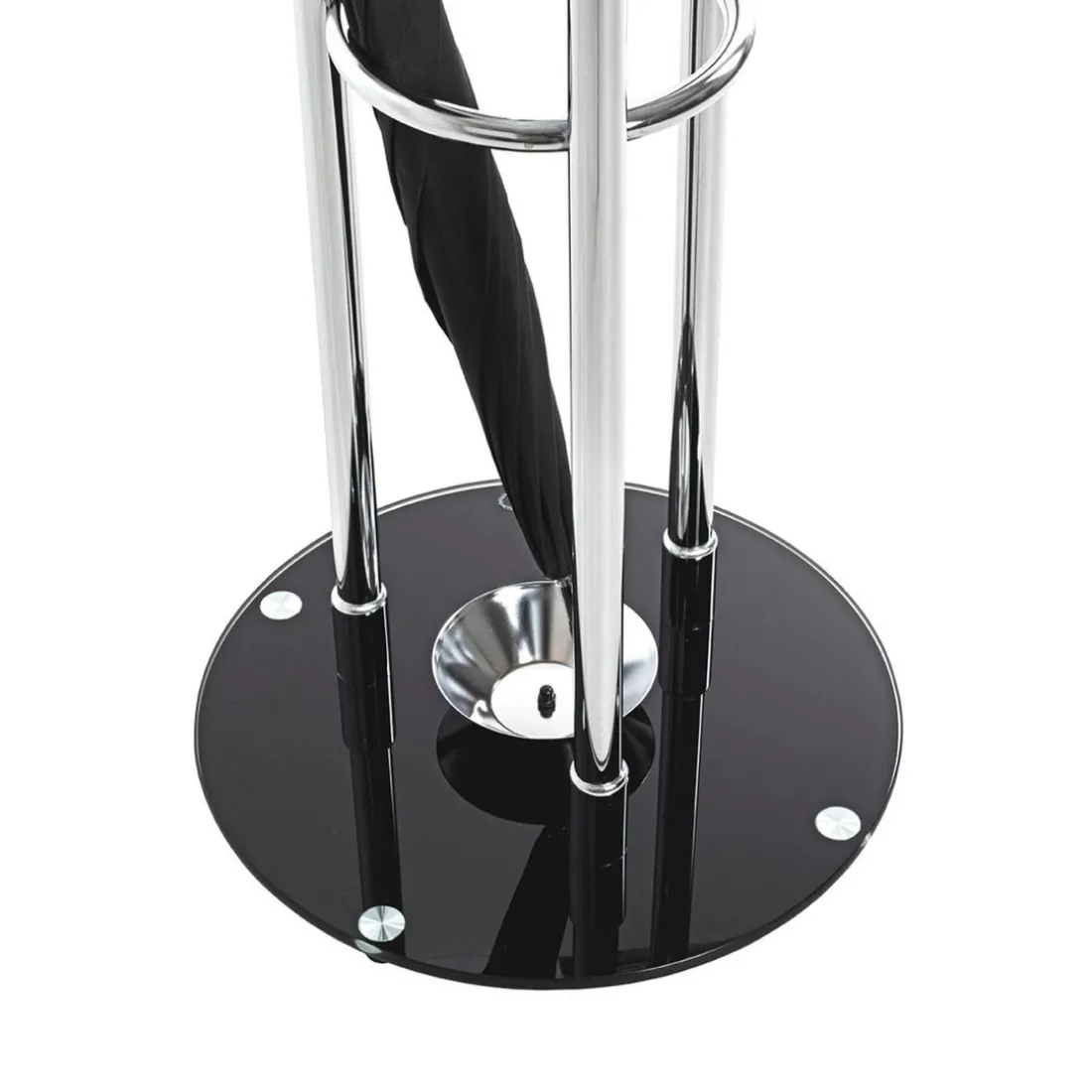 Porte manteau design noir et chrome