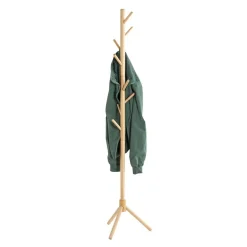 Porte manteau en bois et 8 crochets