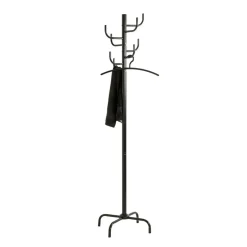 Porte manteau en métal noir avec 8 crochets