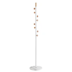 Porte manteau tube d'acier et pied en marbre