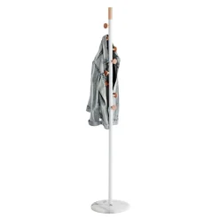 Porte manteau tube d'acier et pied en marbre