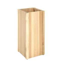 Porte parapluies en Bois massif hêtre vaporisé Beige