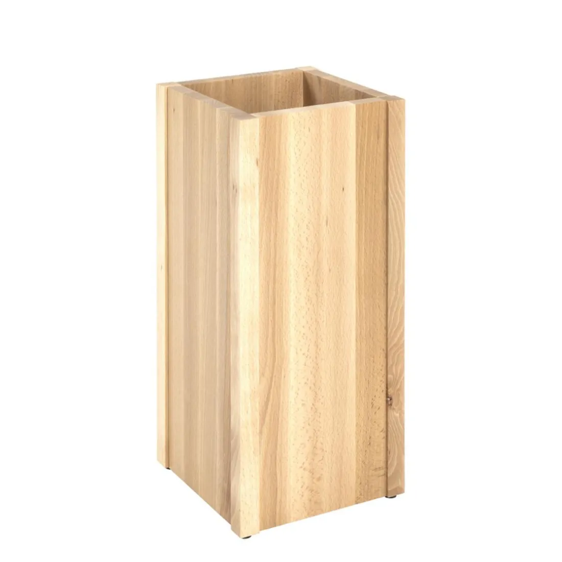 Porte parapluies en Bois massif hêtre vaporisé Beige