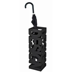 Porte parapluies noir Design en métal