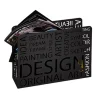 Porte revues design métal noir laqué