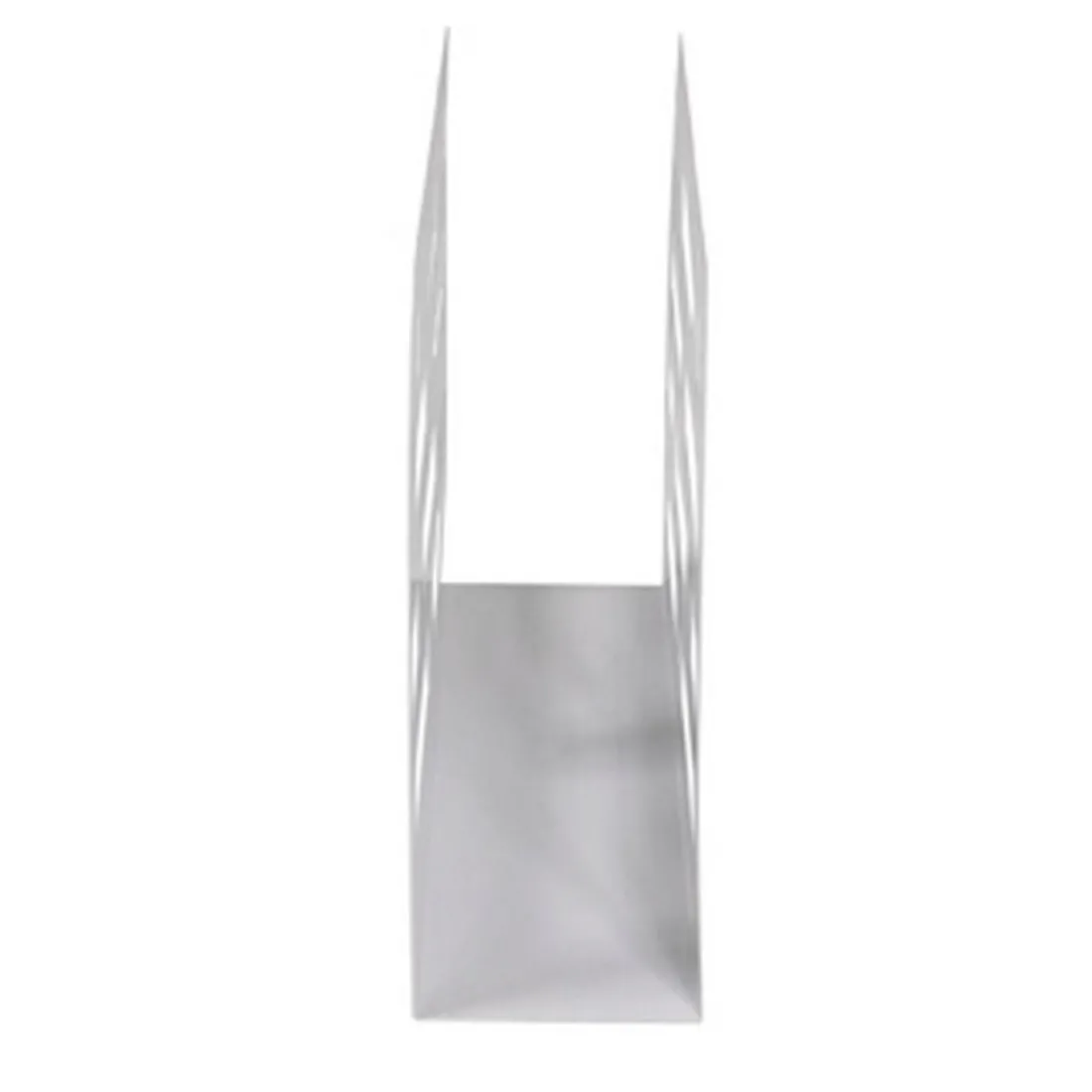 Porte revues en métal blanc laqué motifs rectangles