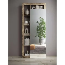 Porte-manteau 2 portes avec miroir