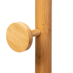 Porte-manteaux 8 crochets bambou