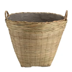 Pot de fleur ovale grand modèle en bambou naturel HECTOR