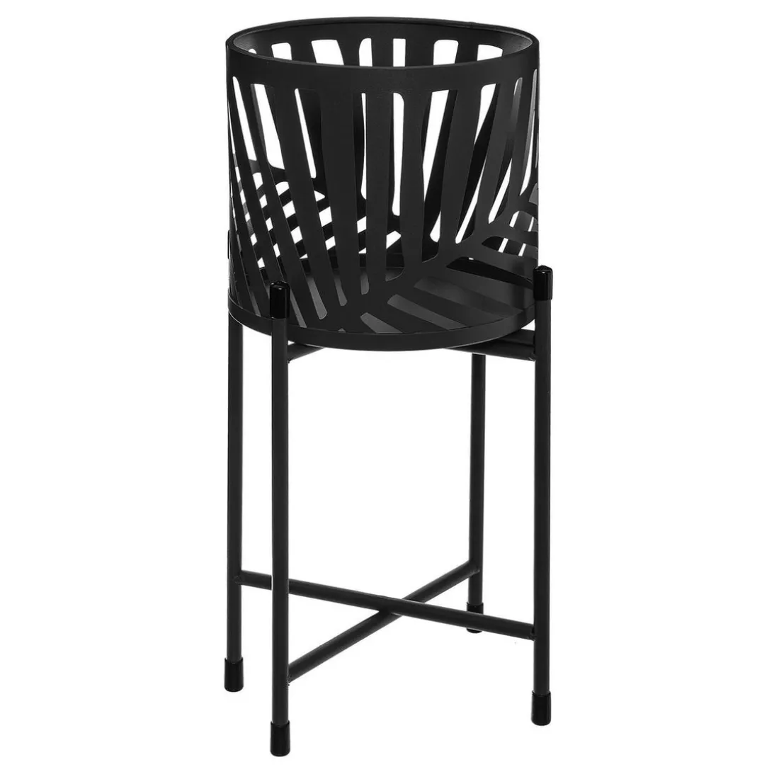 Pot Métal Leaf avec Support x 2