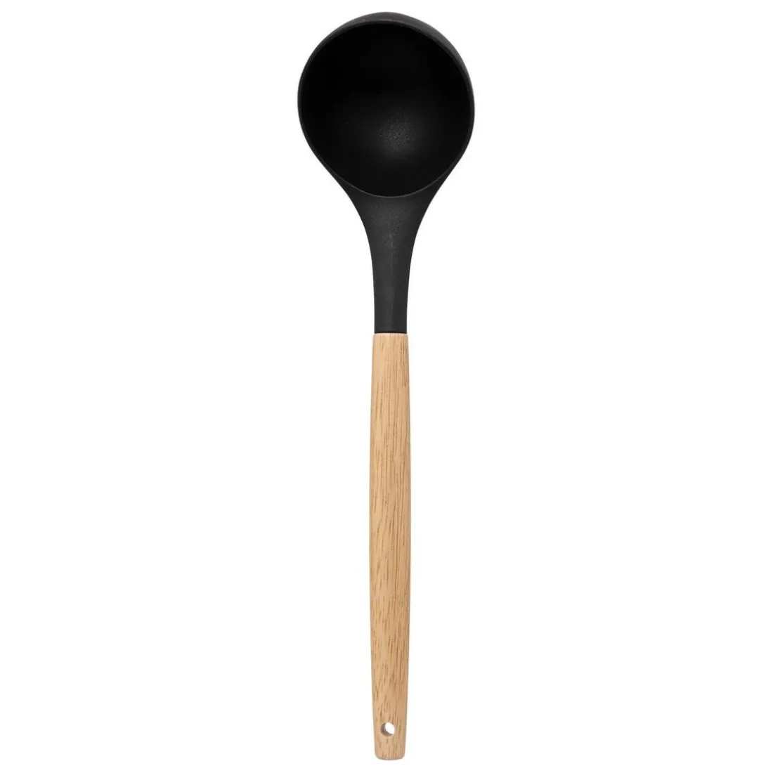 Pot métal noir à ustensiles avec 7 accessoires