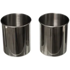 Pot UST x 2 Inox + Support BAM