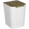 Poubelle à couvercle bambou Baltik 5L