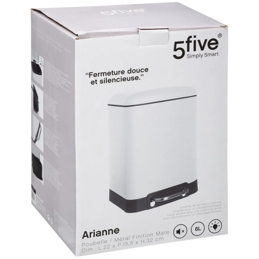 Poubelle blanche Ariane 6Lvoir
