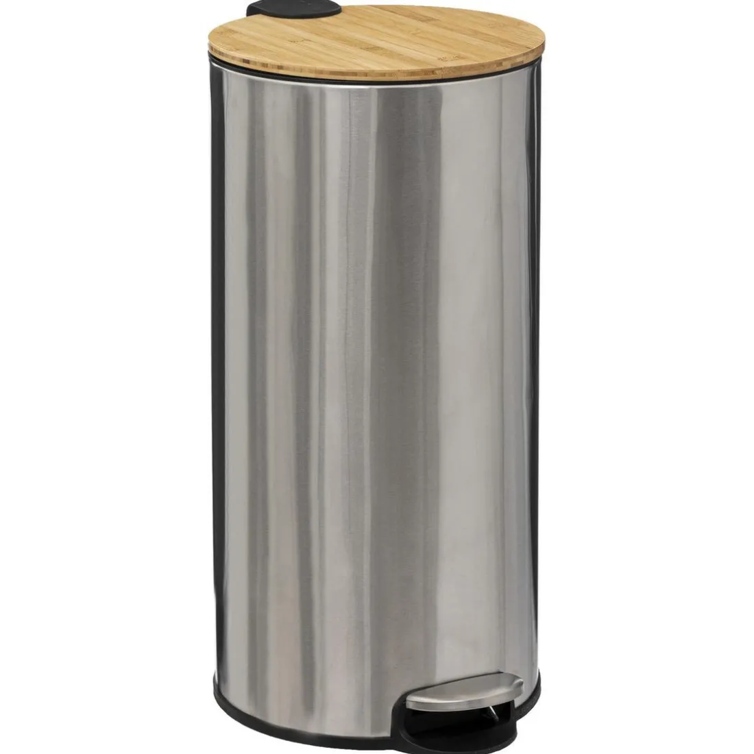 Poubelle 30l en bambou inox