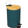 Poubelle Modern Color, bleu pétrole 3l