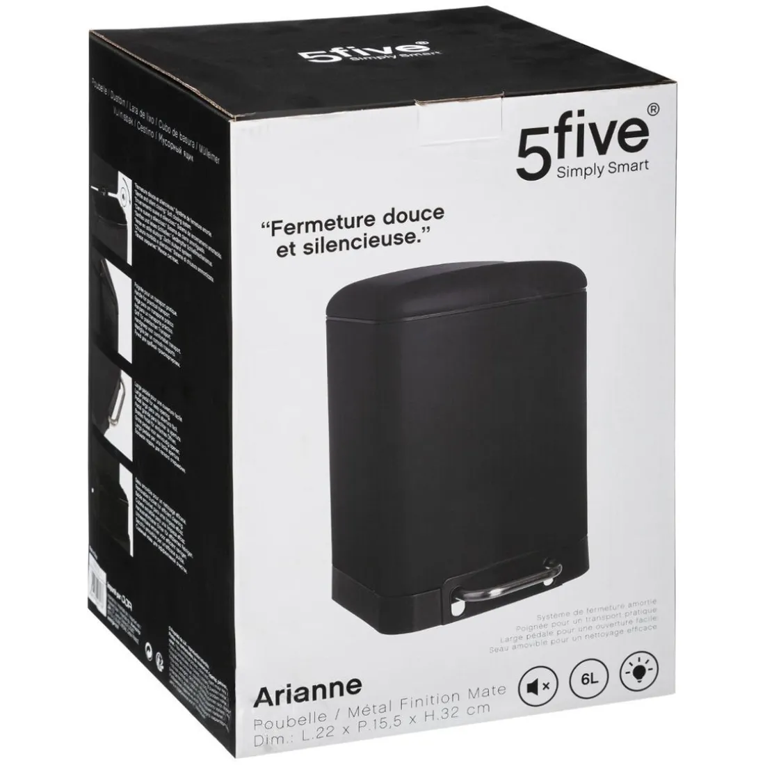 Poubelle noire Ariane 6Lvoir