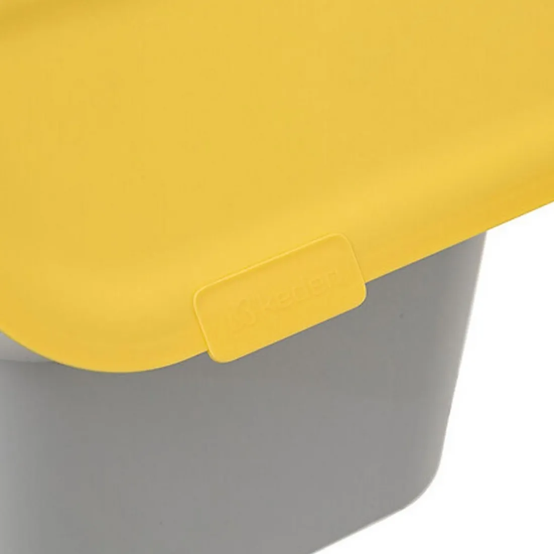 Poubelle plastique 20L - jaune