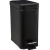 Poubelle rectangulaire 5l noir Mat