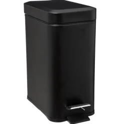 Poubelle rectangulaire 5l noir Mat