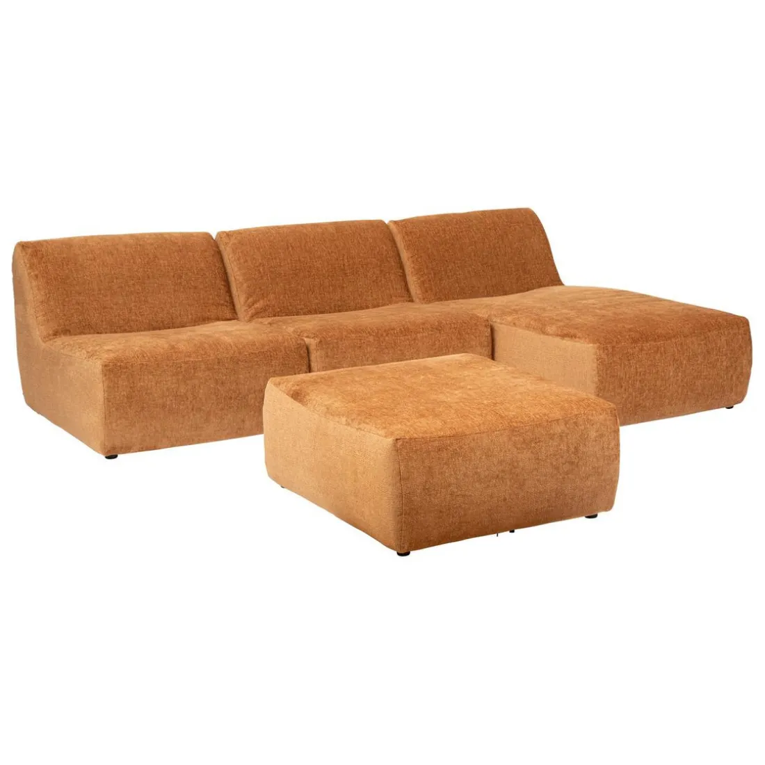 Pouf en velours