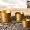 PRECIOR CACHE POT METAL DORE MEDIUM