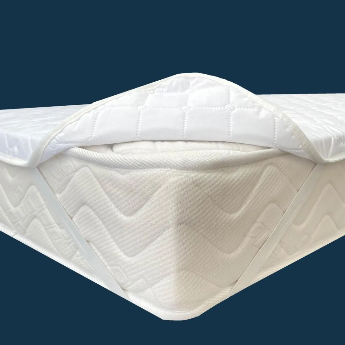 Protège matelas PLATEAU MICROFIBRE 90x190 blanc