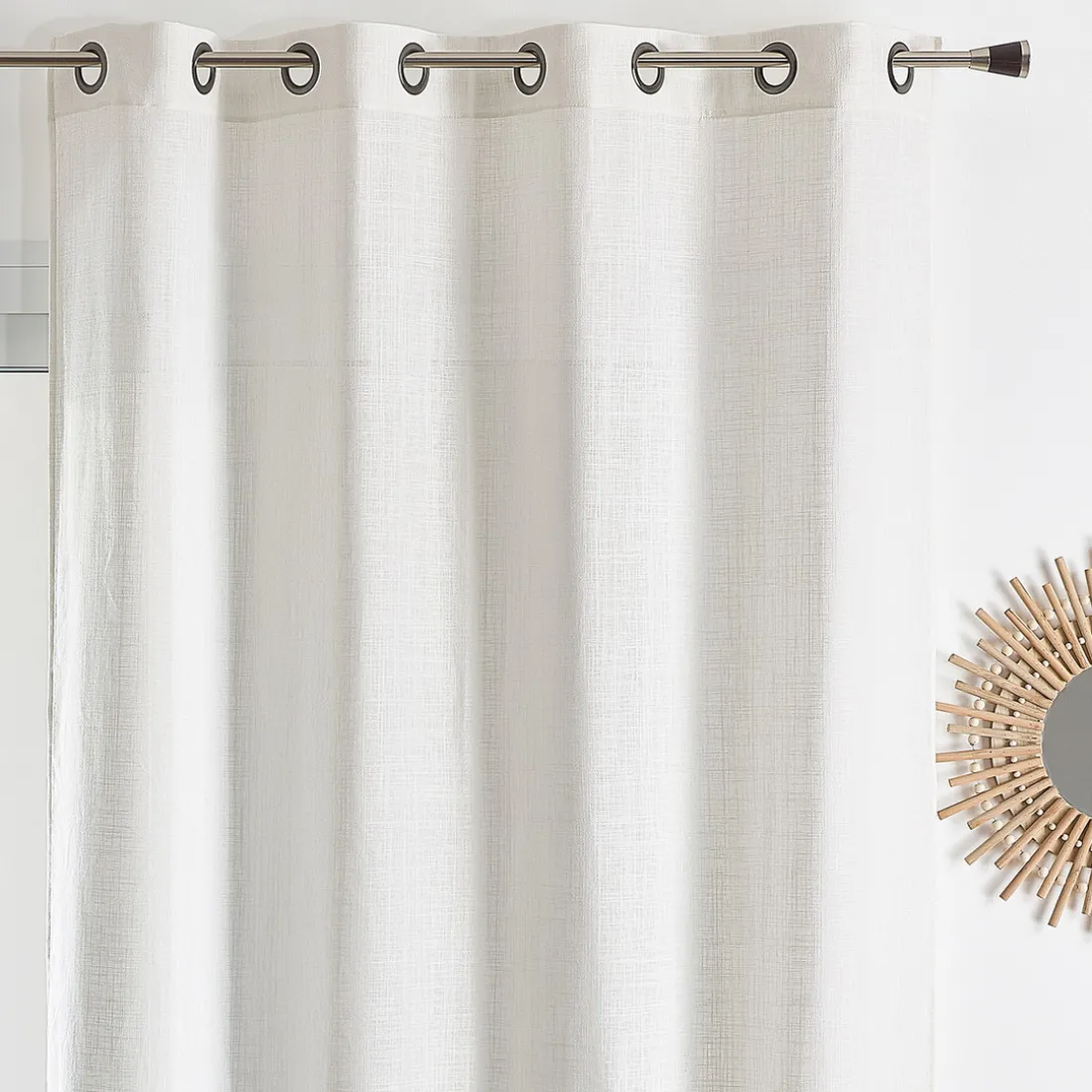 Px etamine unie 140x260 COTOLINO - écru