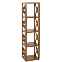 Rangement 4 cases avec croisillons en bois mindi - EDEN