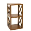 Rangement 2 cases avec croisillons en bois mindi - EDEN