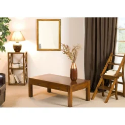 Rangement 2 cases avec croisillons en bois mindi - EDEN