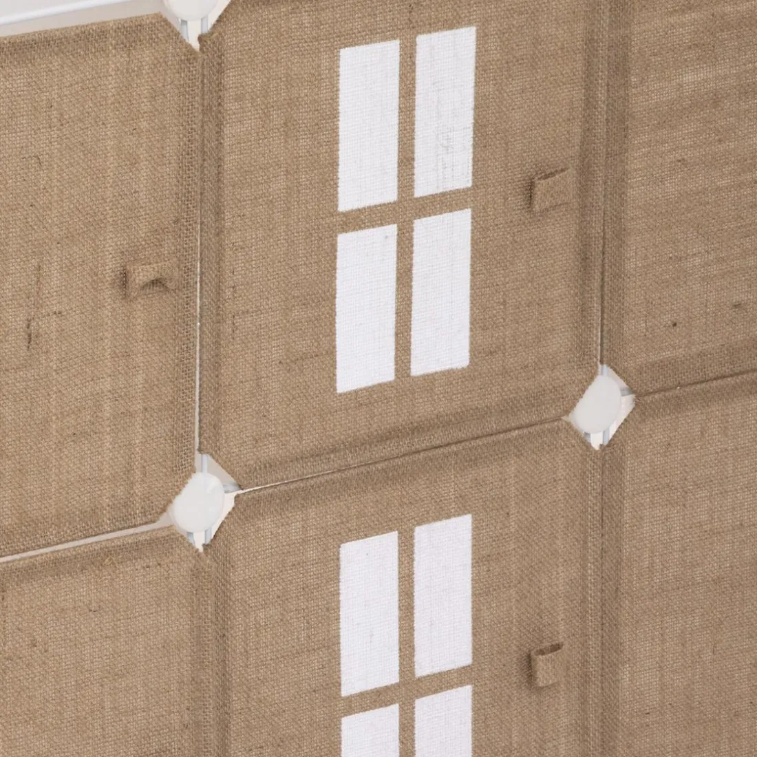 Rangement château beige en jute