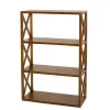Rangement croisillons 3 niveaux en bois mindi - EDEN