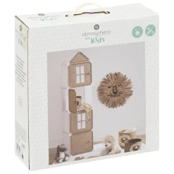 Rangement en colonne en jute