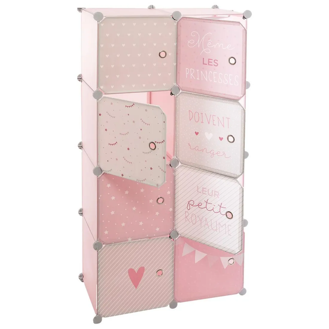Rangement Penderie Rose