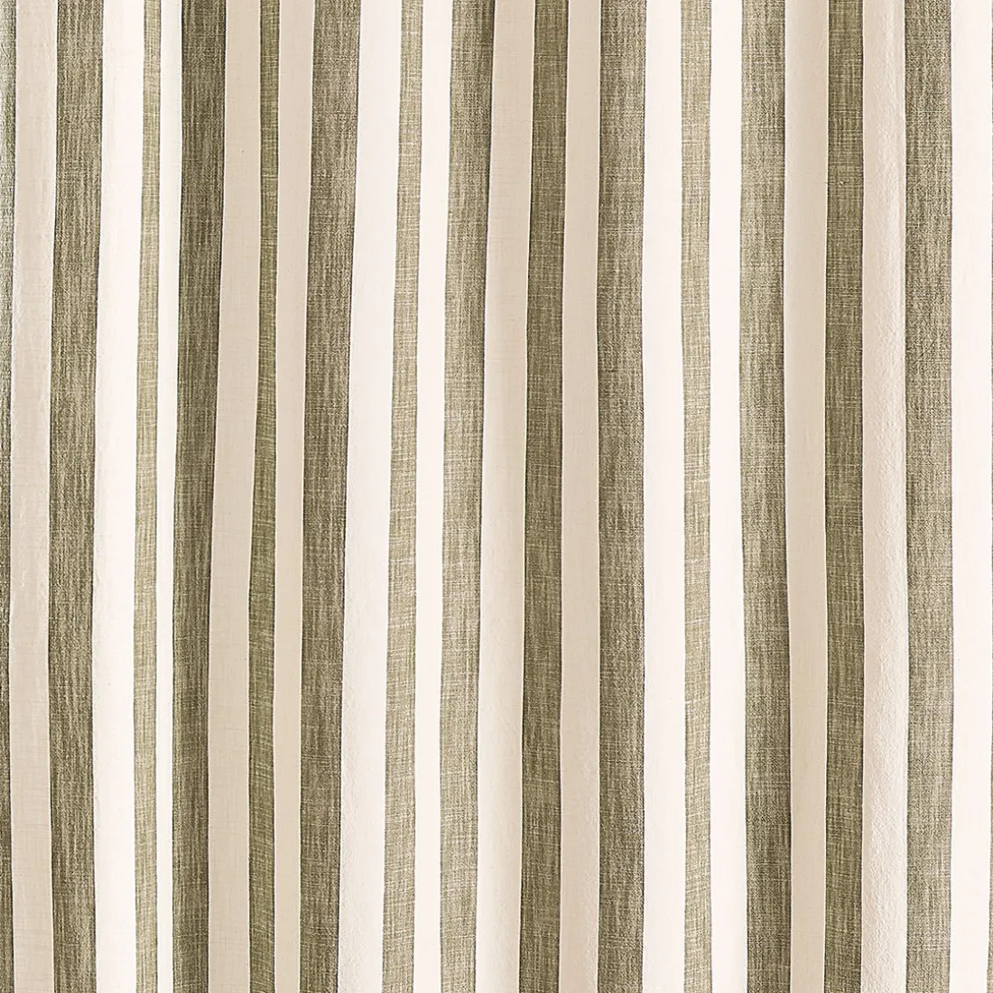 Rideau ameublement coton flamme 140x260 - kaki