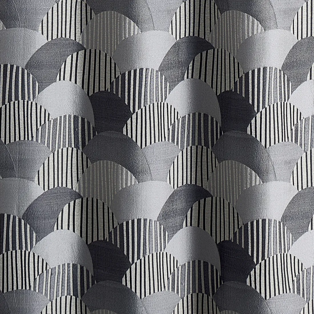 Rideau ameublement en jacquard 140x260 ASIA - gris