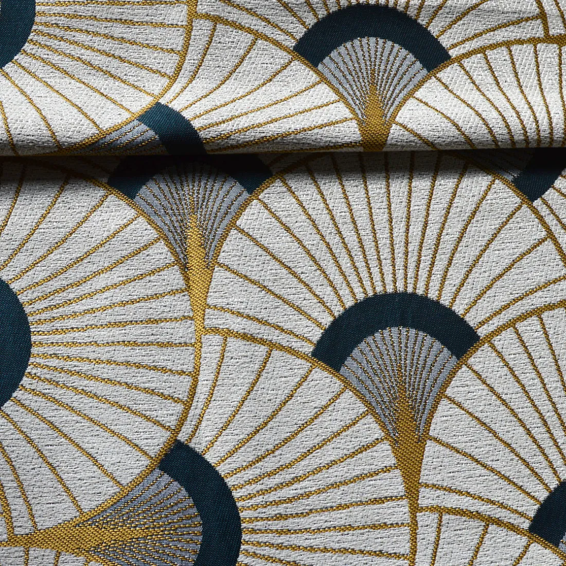 Rideau ameublement jacquard 140x260 CLUBY - ocre