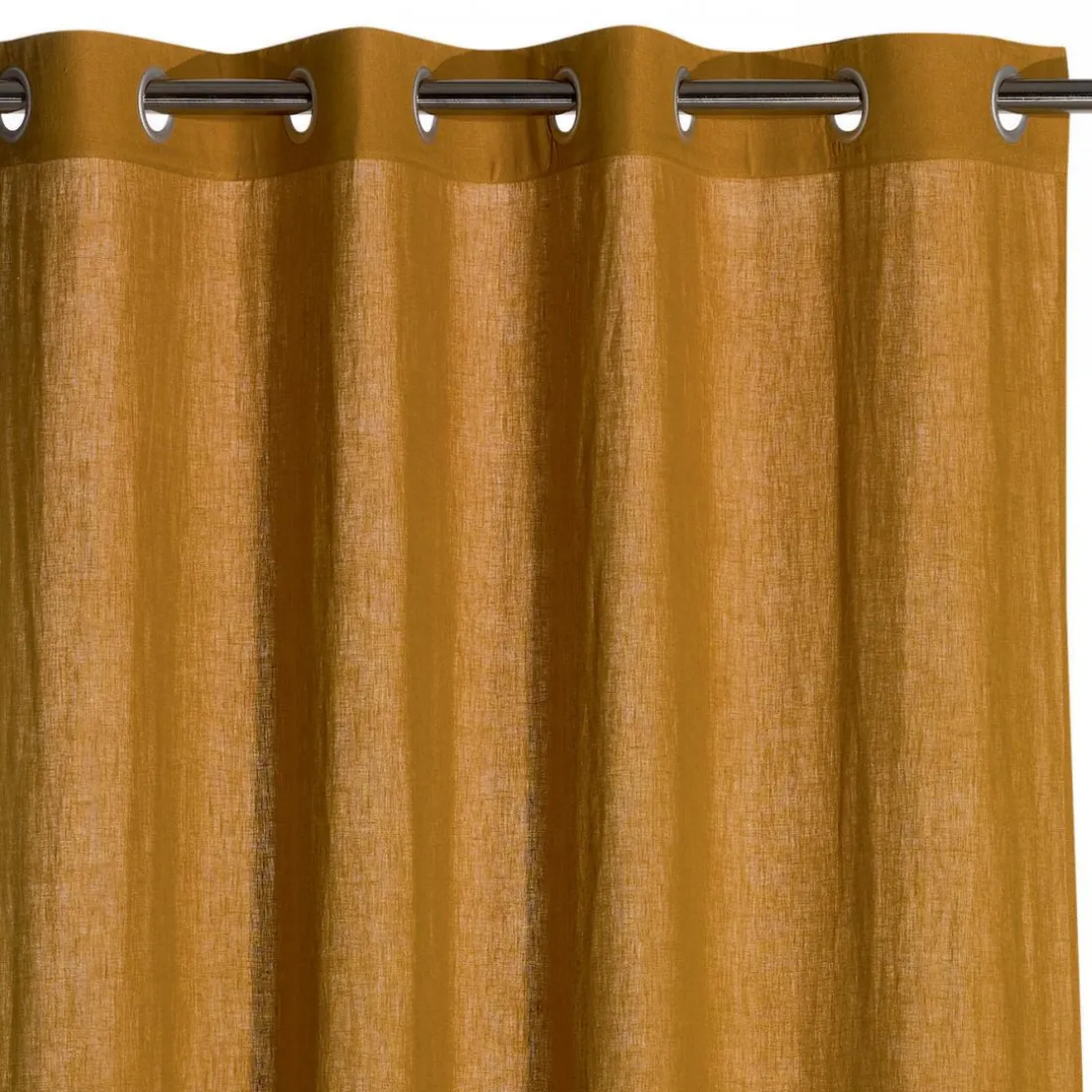 Rideau en lin stonewashed Zeff Bronze