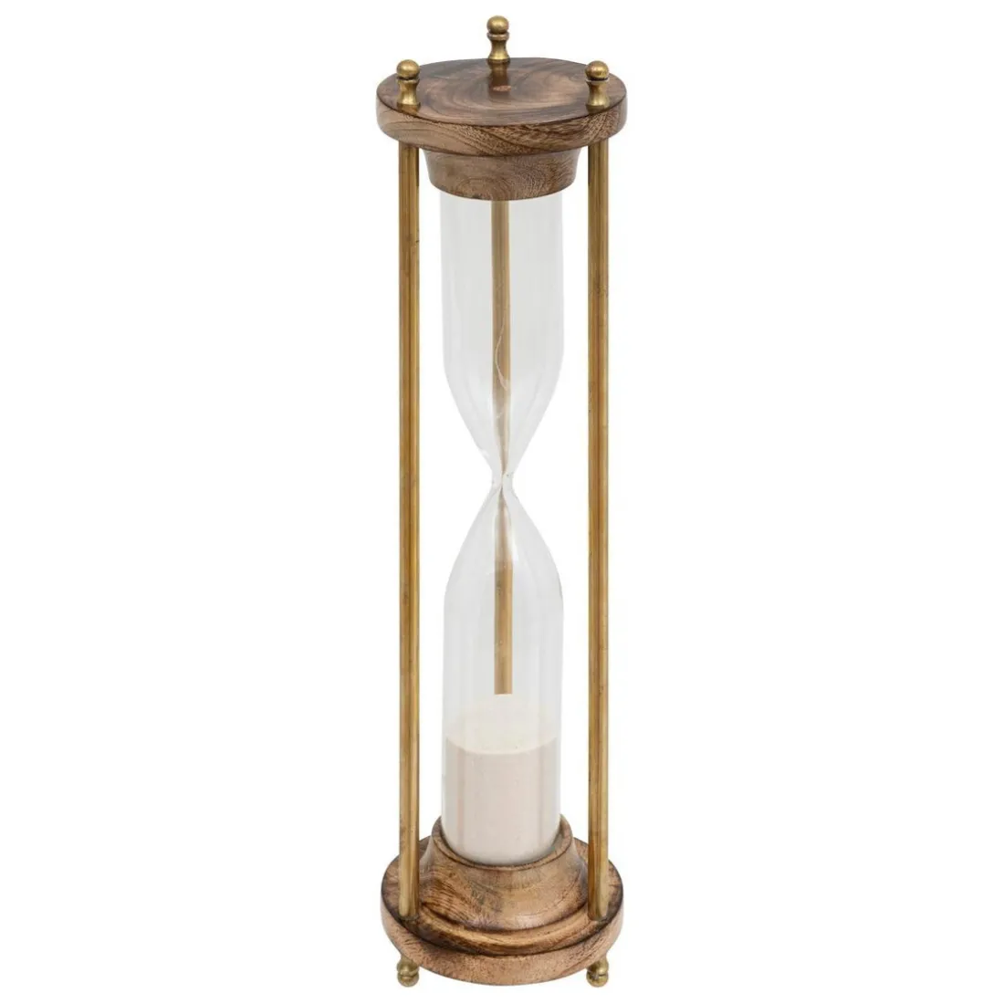 Sablier Sarah mango marron H38
