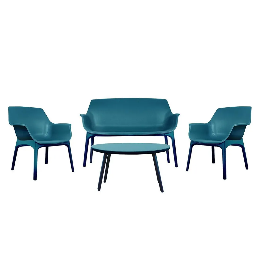 Salon De Jardin 4 Places Bleu Marine Spirit Garden SACHA