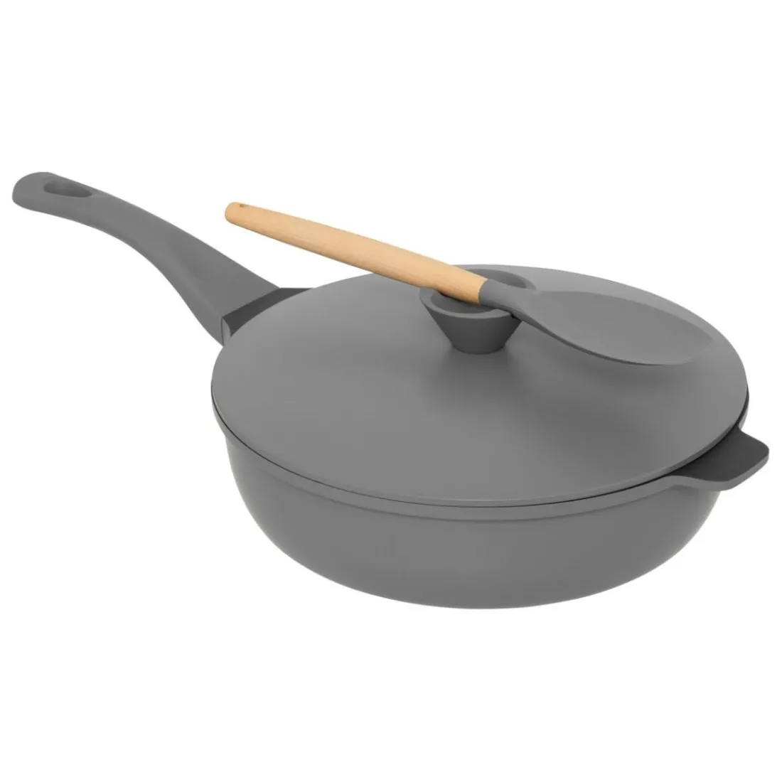 Sauteuse en fonte d'aluminium gris