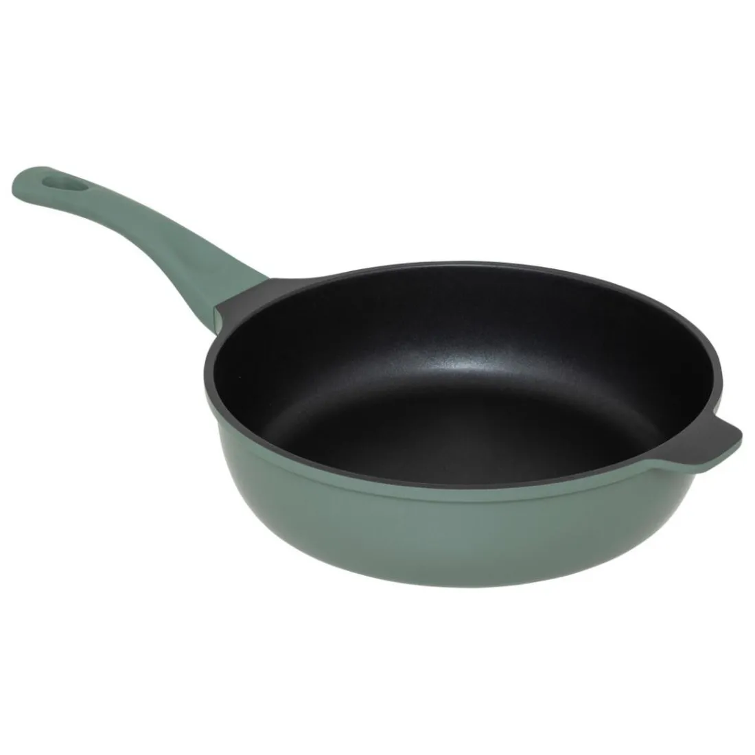 Sauteuse en fonte d'aluminium vert