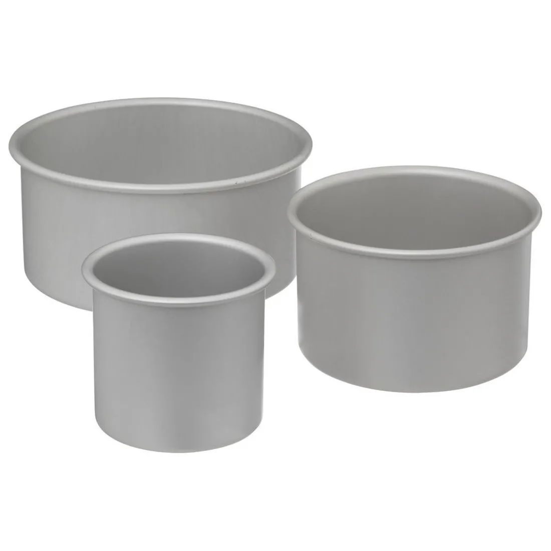 Set de 3 moules à gateaux bordure haute