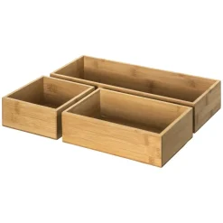Set de 3 Organiseurs en Bambou