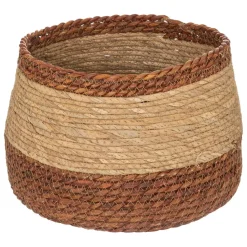 Set de 2 paniers ronds en jonc de mer