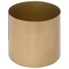 Set de 3 pots en métal doré MAX