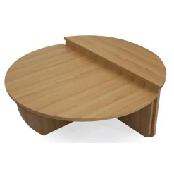 Set de 2 tables basses design Glowik Chène clair