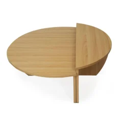 Set de 2 tables basses design Glowik Chène clair
