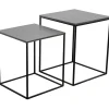 Set De 2 Tables de Chevet Miles Zinc